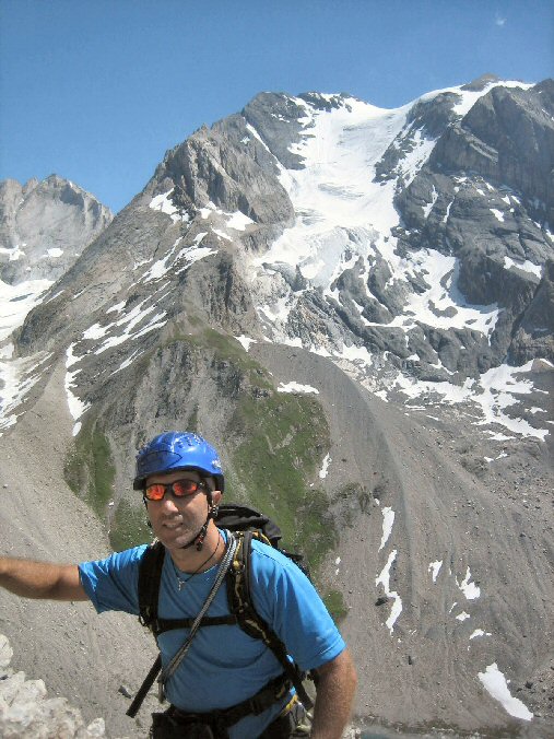Aiguille de la Vanoise (47).jpg - Notez la moraine glaciaire  droite de Valre
